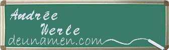 Andrée Werle Visitenkarte